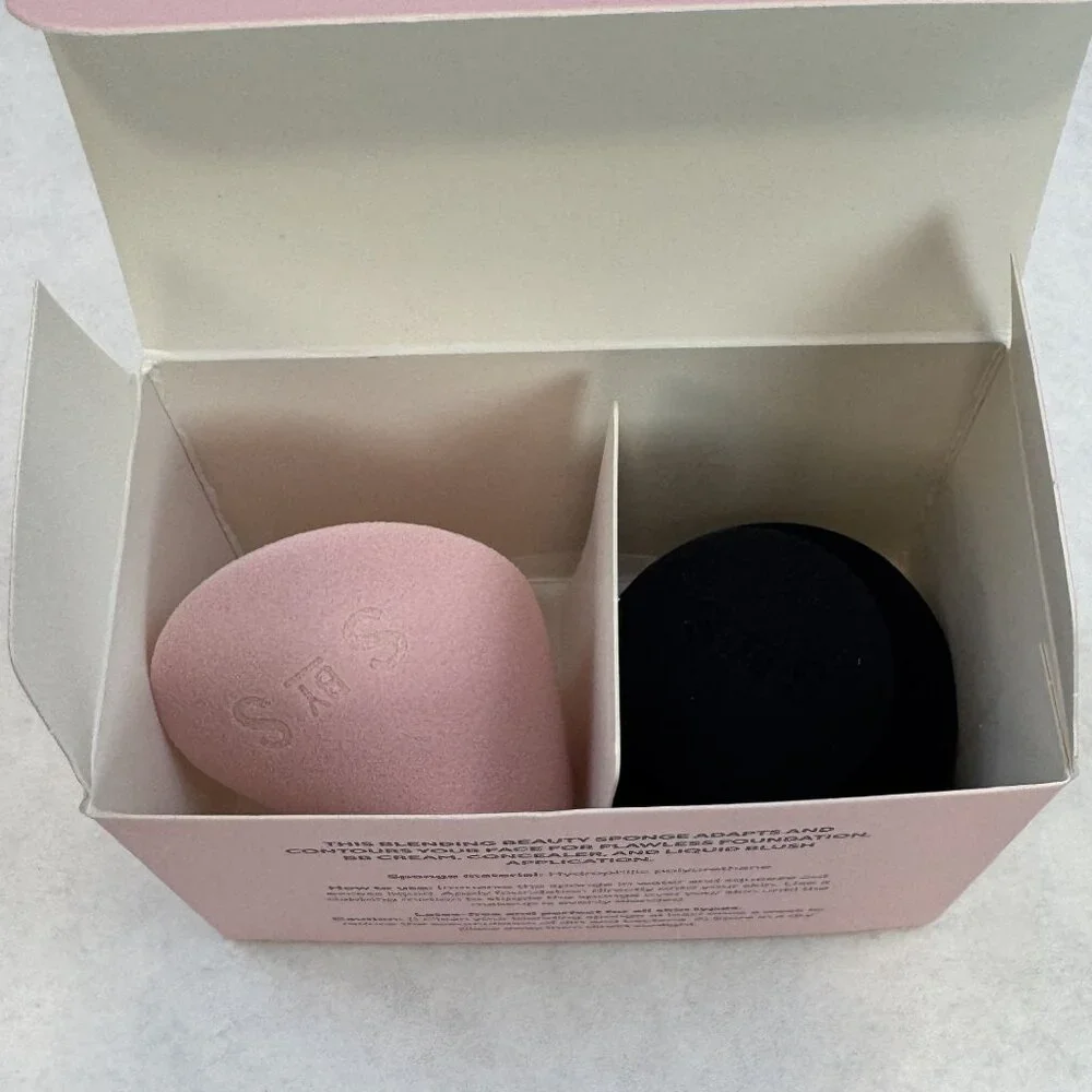 Shades By Shan Beauty Sponge Set of 2 Pro-Level Makeup Latex-Free Soft NEW